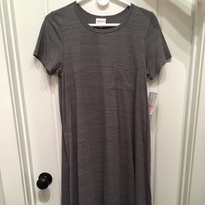 XS CARLY - Gray - never been worn - LuLaRoe